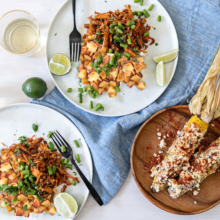 Picture of  Smoked Pork With Potato Salad 
